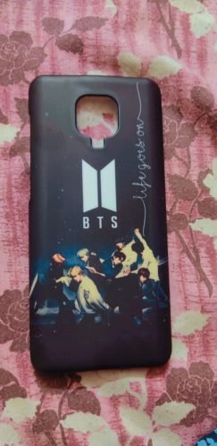 BTS Group Pic & Logo Phone Case Cover With Holder photo review