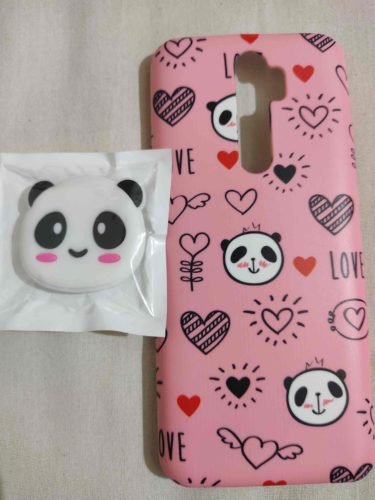 Cute Baby Panda Series Phone Case Cover With Holder And Toy photo review