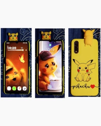 Pikachu Phone Case Cover With Toy and Holder photo review
